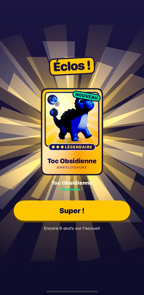 Capture du jeu : une carte légendaire vient d'éclore